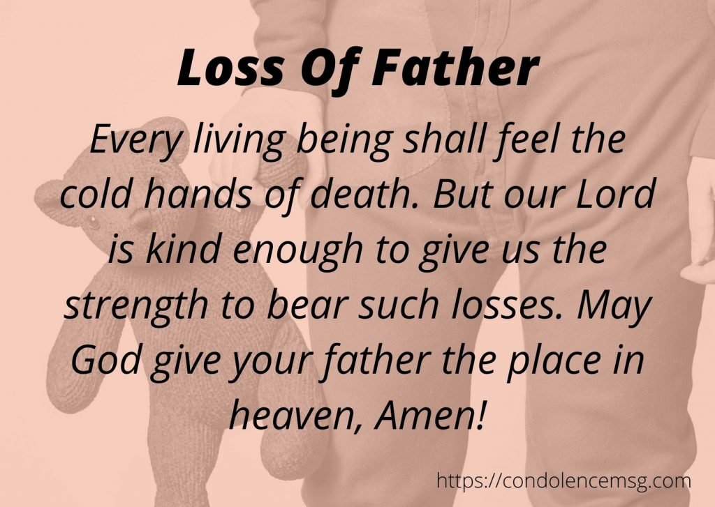 Condolence Messages for Loss of a Father