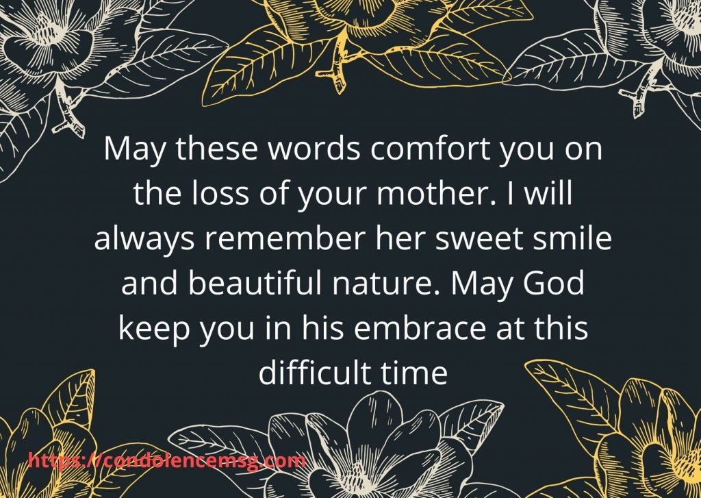 Inspirational Sympathy Messages For Loss Of Mother